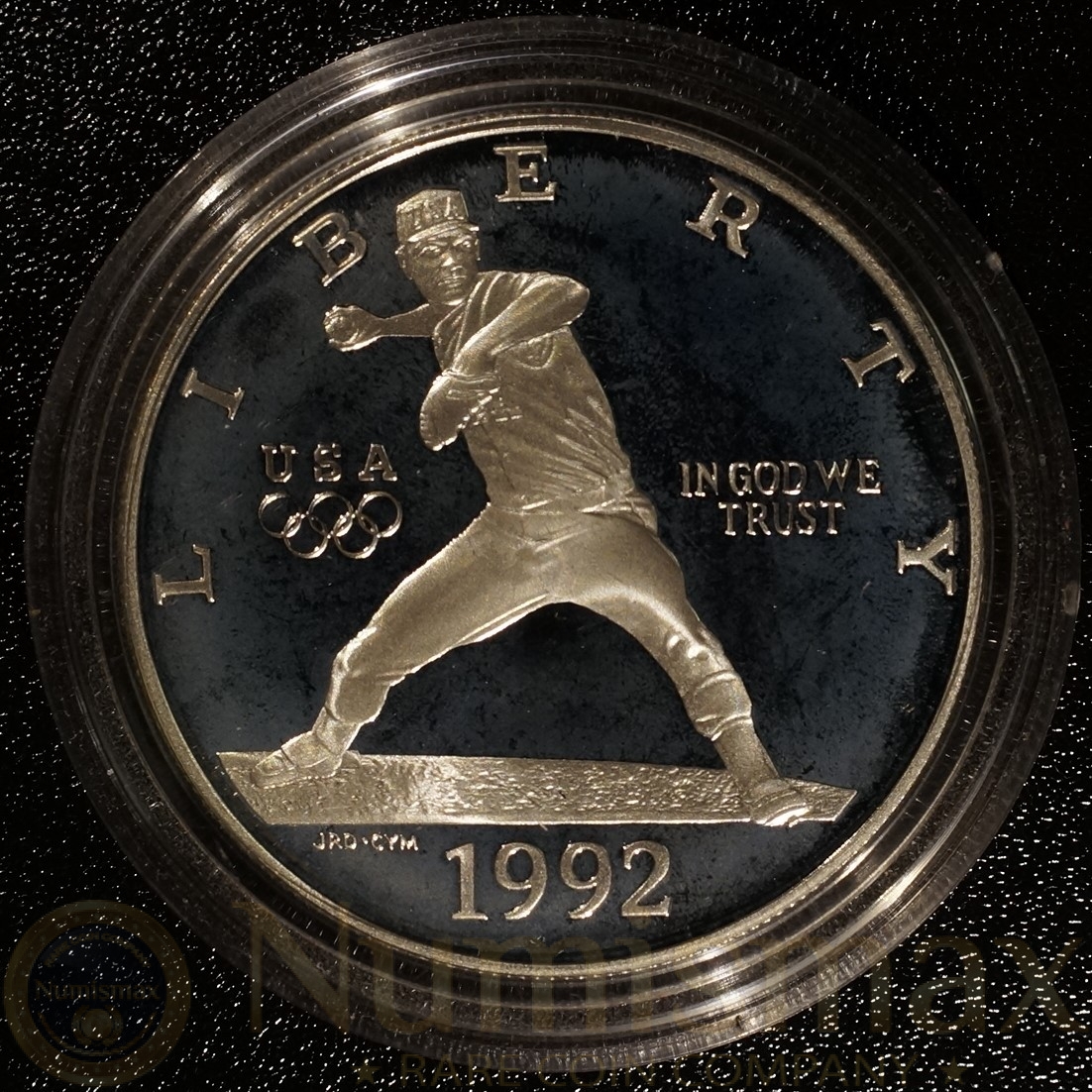 1992 Olympic Proof Silver Dollar Capsule Only
