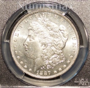 1887 Morgan Silver Dollar MS63 PCGS