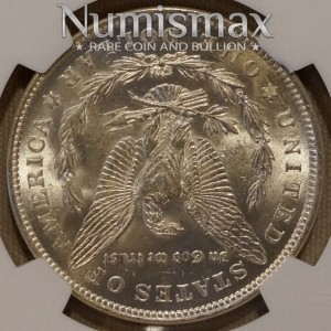 1921 Morgan Silver Dollar MS62 NGC Rev 2