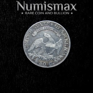 1824 over 1 Capped Bust, Lettered Edge Half Dollar