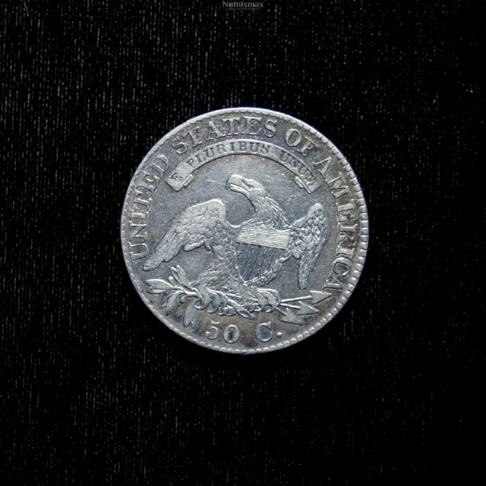 1824 over 1 Capped Bust, Lettered Edge Half Dollar - Image 3