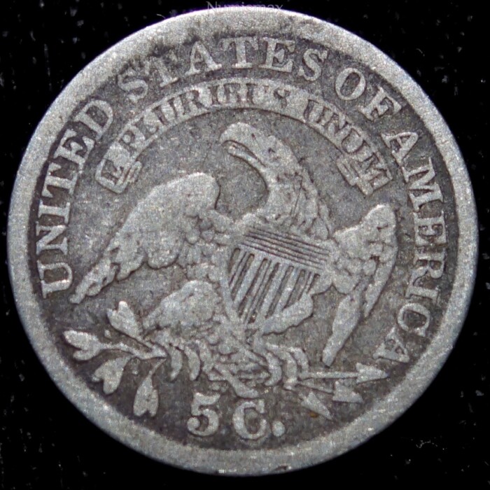 1836 Capped Bust Half Dime - Image 3