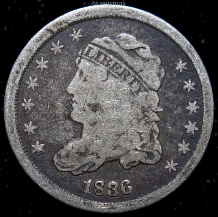 1836 Capped Bust Half Dime