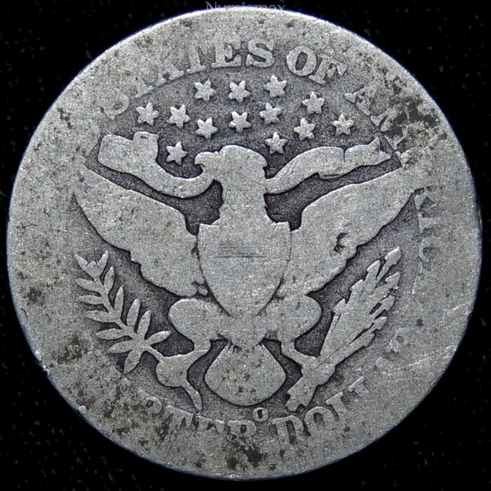 1897-O Barber Quarter Dollar - Image 3