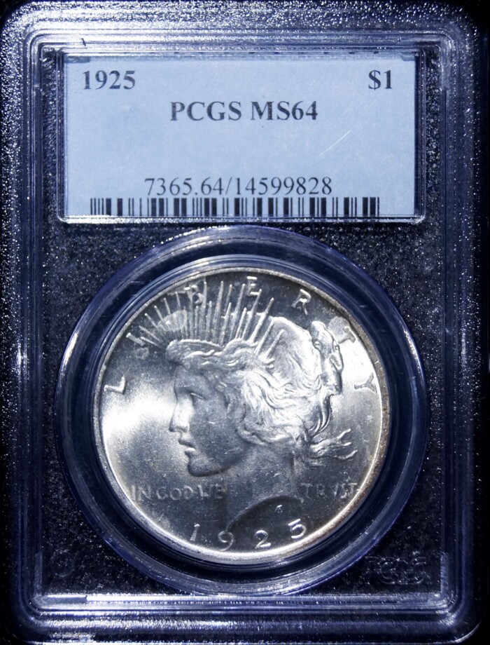 1925 Peace Silver Dollar PCGS MS64