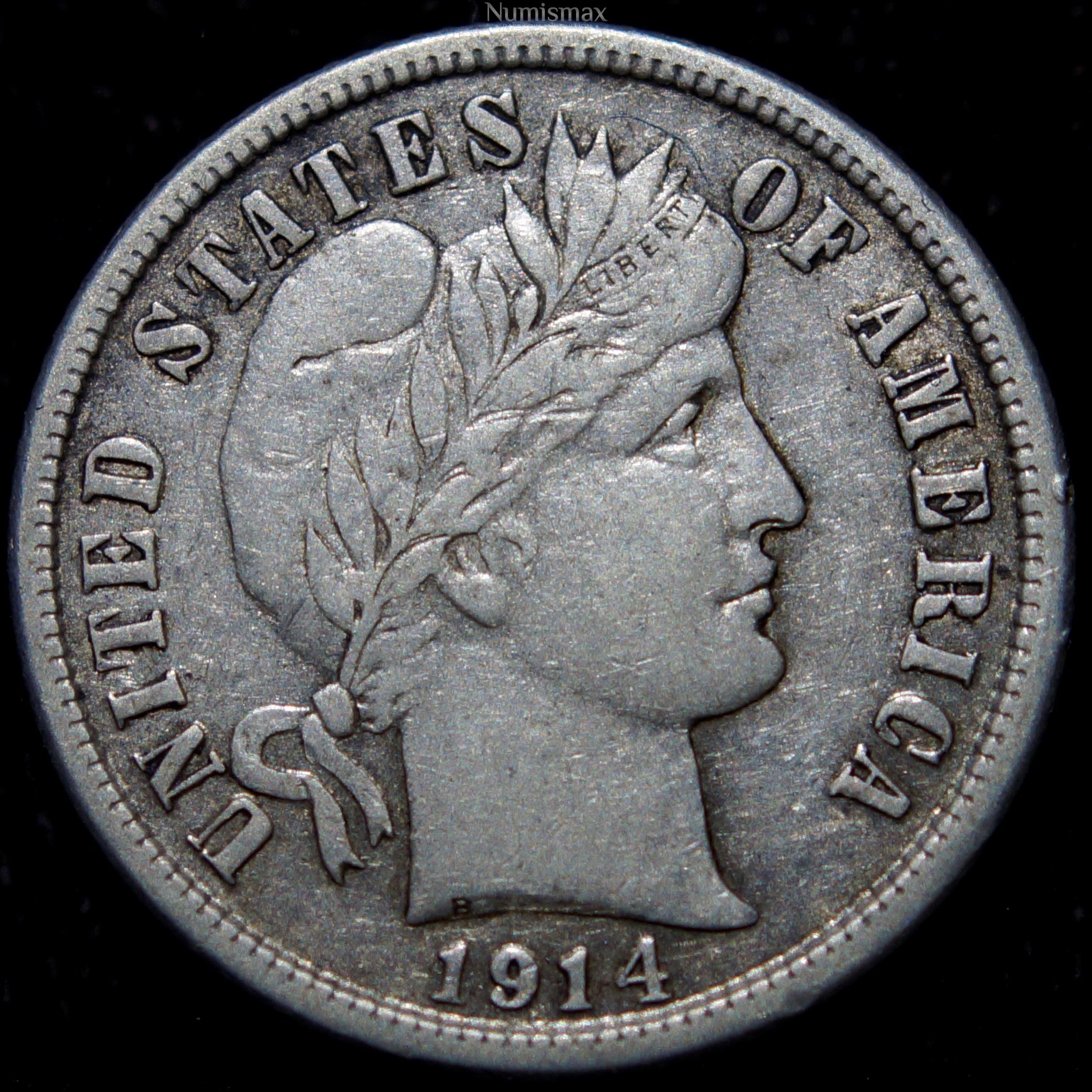 1914-S Barber Dime - Numismax