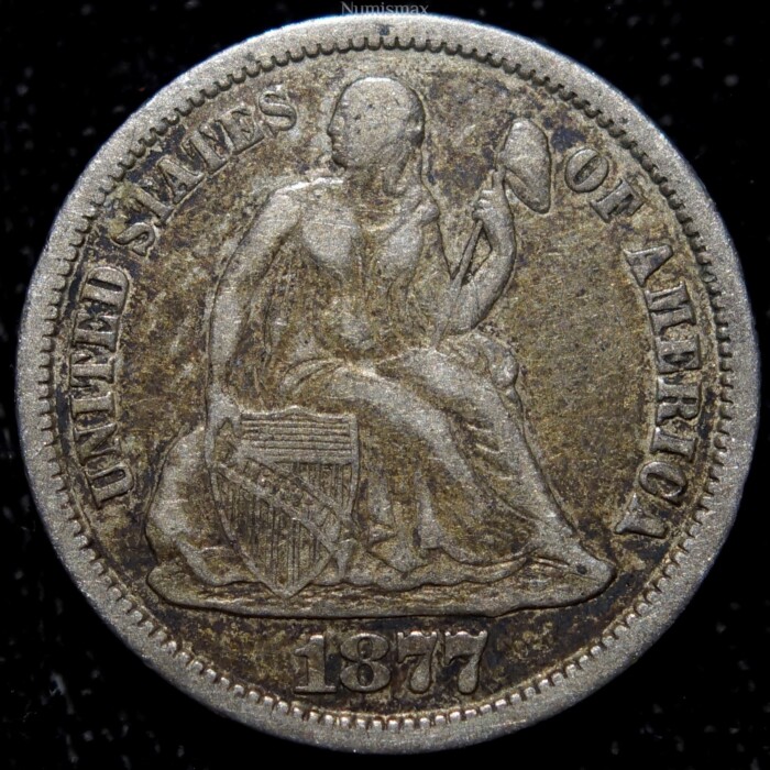 1877-CC Liberty Seated Dime