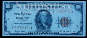 Series 1929 $100 National Currency Note-Minneapolis, Minnesota