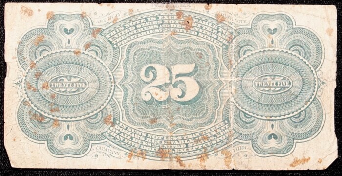 25 Cent Fractional Currency, Fourth Issue F-1303 - Image 3