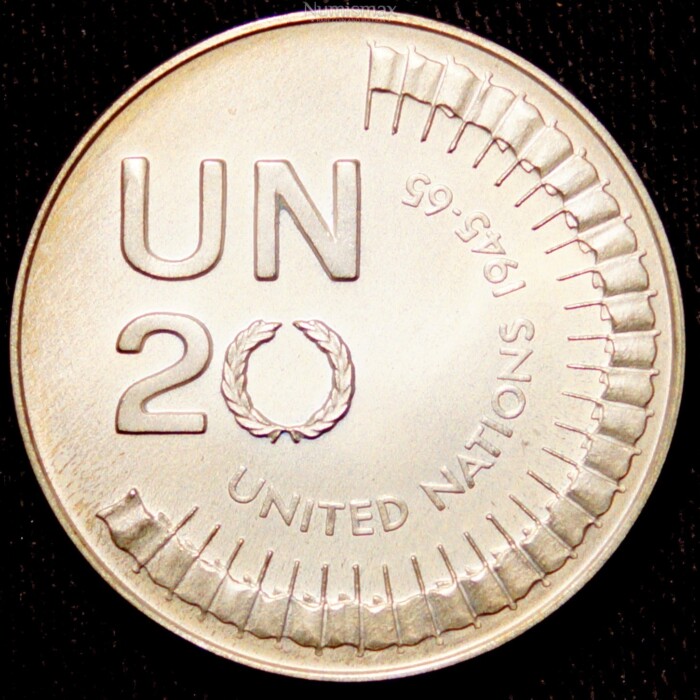 United Nations Commemorative 1945-1965 Adlai Stevenson Coin