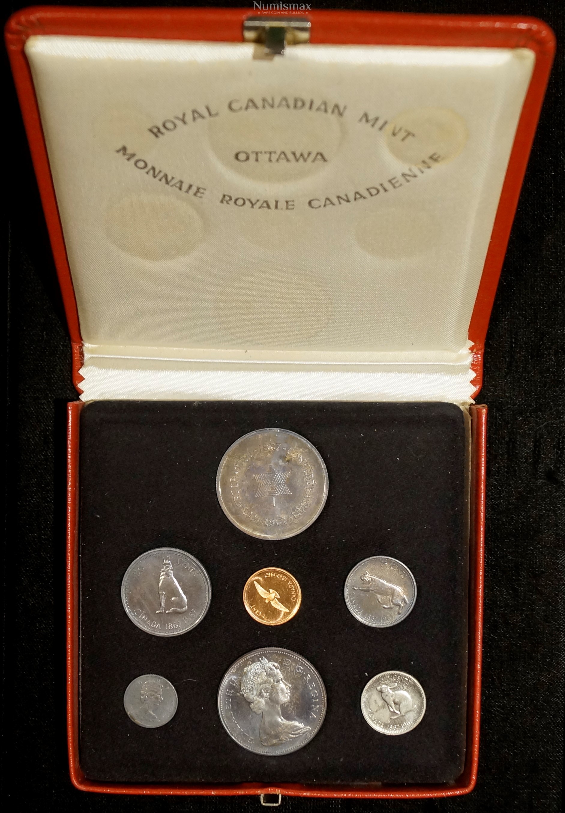 1967 Canadian Mint Set In The Red Box Numismax