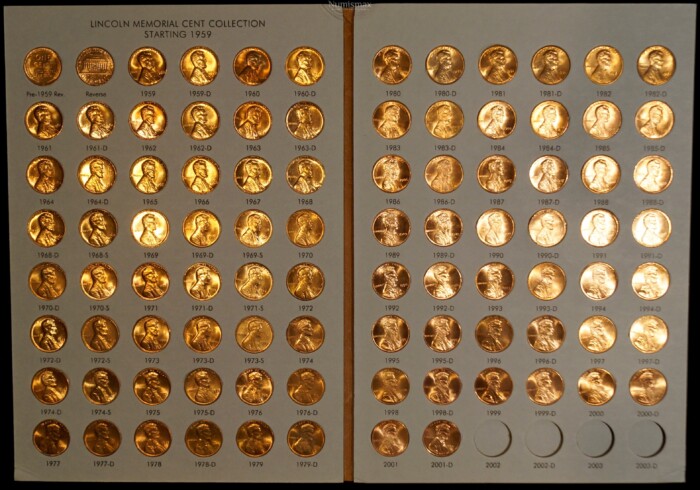 1959-2001 BU Lincoln Cents Dansco Coin Folder - Image 3