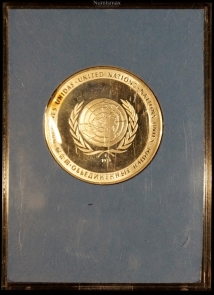 1971 United Nations Sterling Silver Proof Preace Medal