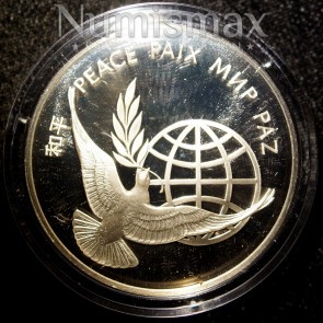 1972 United Nations Sterling Silver Proof Peace Medal