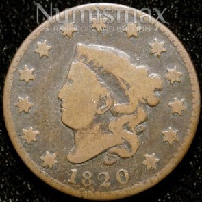 1820 Large Cent, Small Date