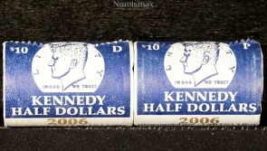 2006 D and P Kennedy Half Dollar Rolls (2 Roll Lot)