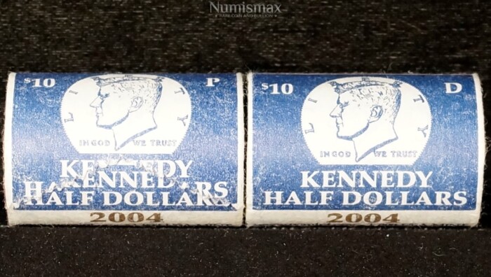 2004 D and P Kennedy Half Dollar Rolls (2 Roll Lot)