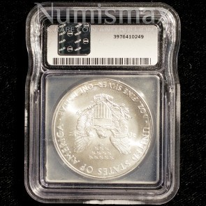 2010 Silver American Eagle ICG MS70 First Day of Issue