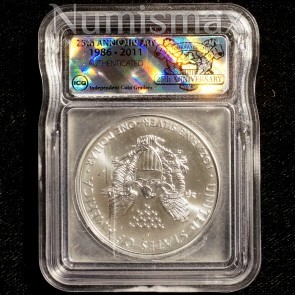 2011 (S) Silver American Eagle ICG MS70 First Day of Issue