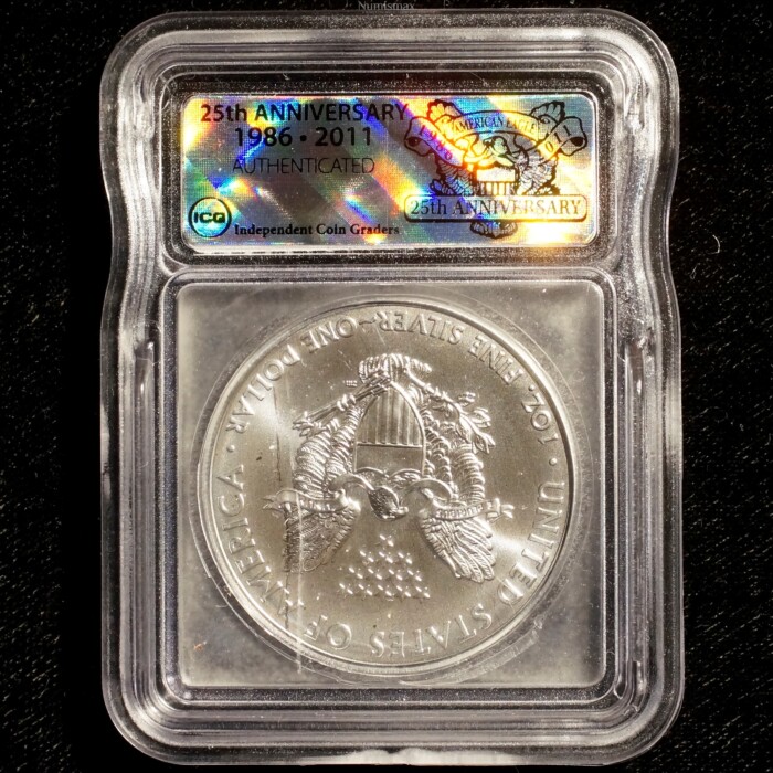 2011 (S) Silver American Eagle ICG MS70 First Day of Issue - Image 3