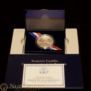 2006 Benjamin Franklin "Scientist" Commemorative Uncirculated Silver Dollar