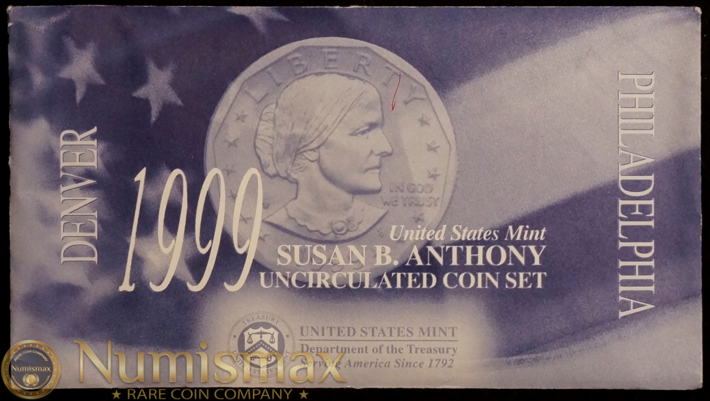 1999 susan b anthony uncirculated coin value