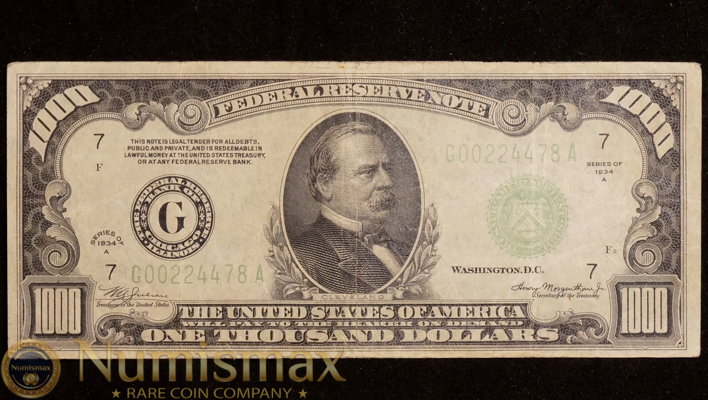 1934 $1000 Federal Reserve Note - Numismax