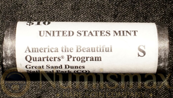 2014 S America The Beautiful Great Sand Dunes National Park Quarters Roll