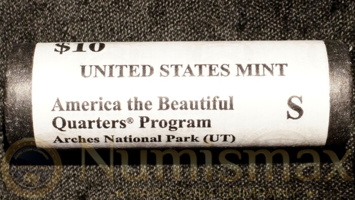 2014 S America The Beautiful Arches National Park Quarters Roll