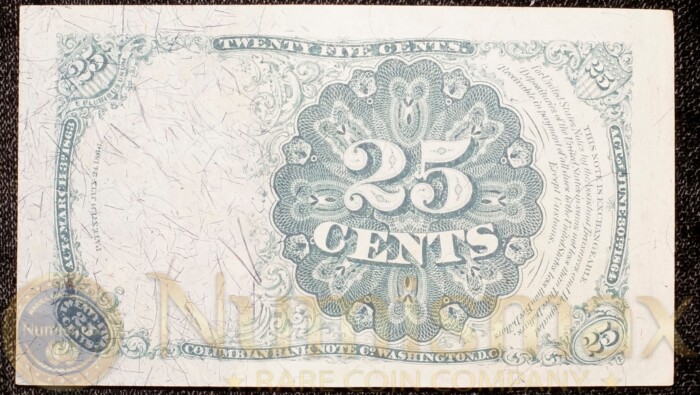 Fifth Issue Fractional Currency | Twenty-Five Cent - Image 2