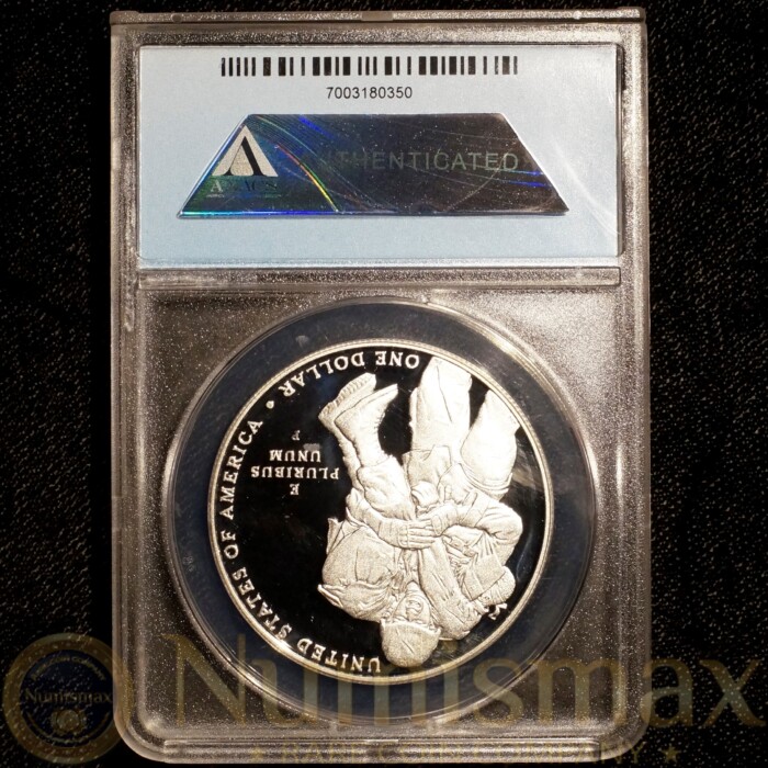 2011 P Medal of Honor Commemorative Proof Silver Dollar ANACS PR70 First Day of Issue - Image 3