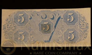 1862 Confederate States of America $5 Note