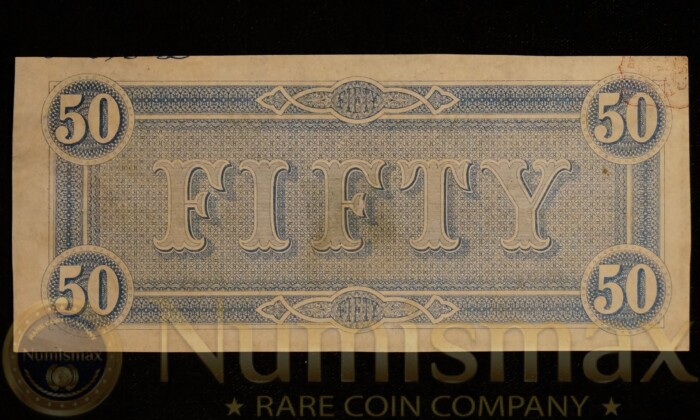 1864 $50 Confederate States of America - Image 3