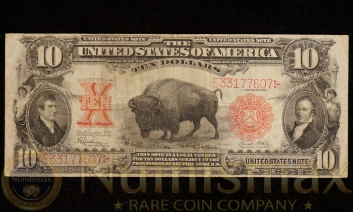 1901 $10 Bison