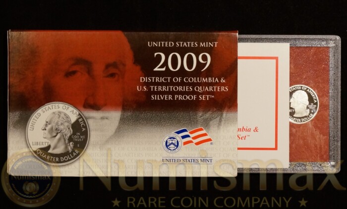 2009 District of Columbia & U.S. Territories Quarters Silver Proof Set