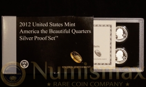 2012 America The Beautiful Quarters Silver Proof Set