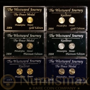 2004 Westward Journey Nickels Series I and II with Gold and Platinum (12-Coin Lot)