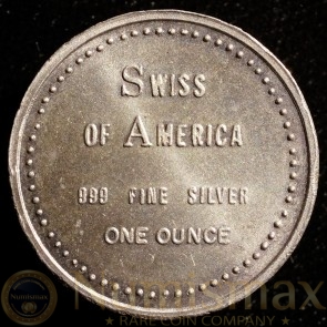 Silver Swiss of America Silver Round (Piedfort Style)