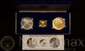 1988 America In Space Silver, Gold, Bronze Medals | 3-Coin Set