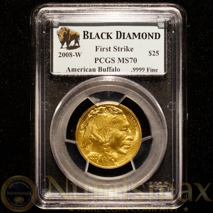 2008 W $25 American Buffalo Gold | Black Diamond PCGS MS70 First Strike