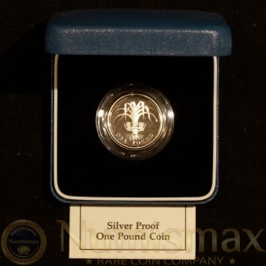 1990 United Kingdom Silver Proof One Pound Coin