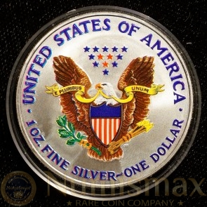 2006 Silver American Eagle Colorized