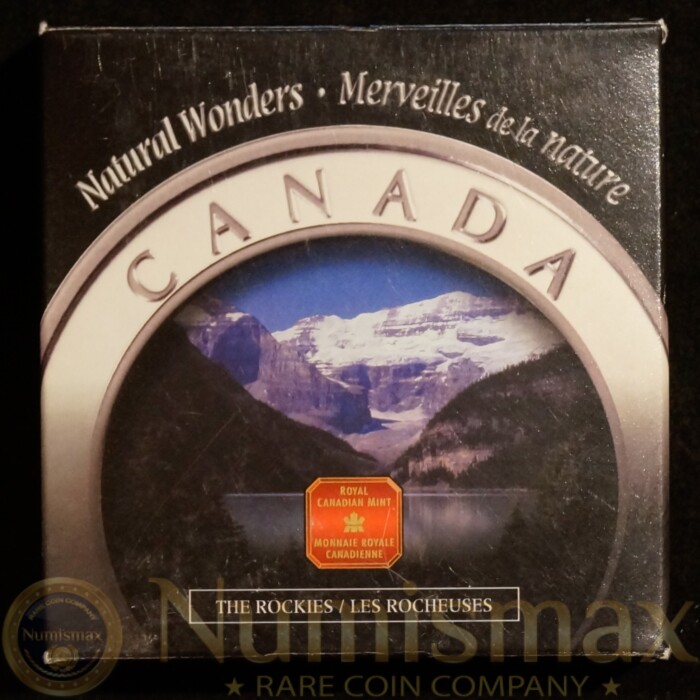 2003 Canada Silver 20 Dollars Rocky Mountains Colorized Proof Coin - Image 2