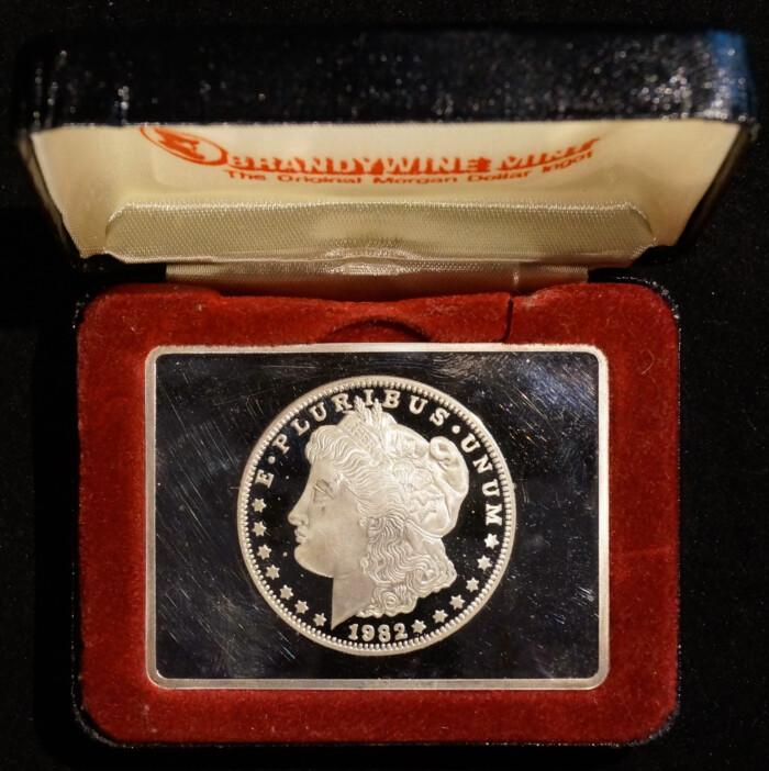 1982 Brandywine Mint Silver Morgan Dollar Ingot | 2 Troy Ounces