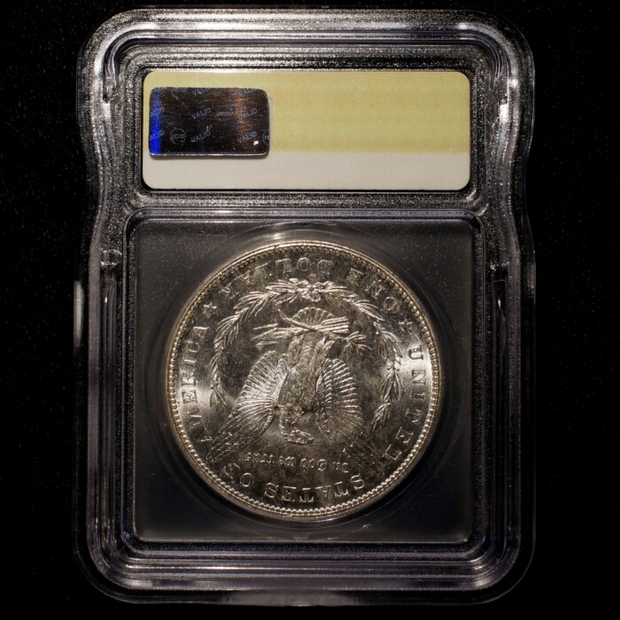 1904-O Morgan Silver Dollar | Baltimore Hoard | ICG - MS62 - Image 3