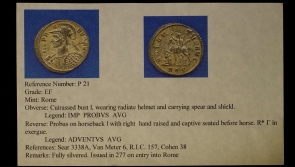 [P21] Ancient Roman Probus Copper Antoninianus | RIC #157 Silvered