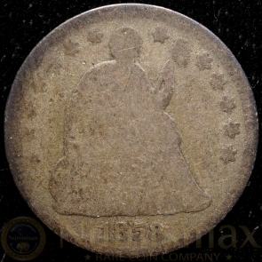 1858 Half Dime | Over Inverted Date