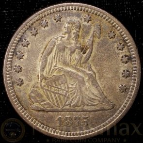 1875 Seated Liberty Quarter