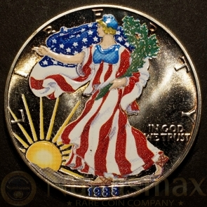 1988 Silver American Eagle | Colorized