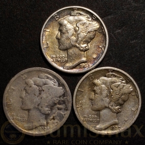 Mercury Dimes Collectors Group | 3-Coin Lot